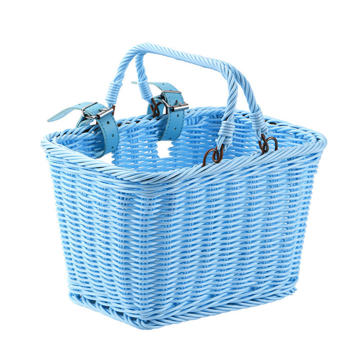 Women Handmade Basket with Leather Handles Kalsten