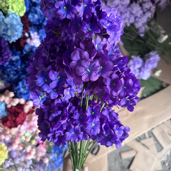Lifelike Hydrangea Floral Arrangement