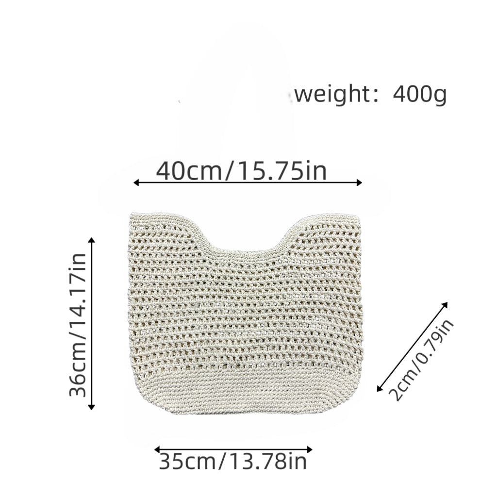 Net bag with durable leather handles Kalsten