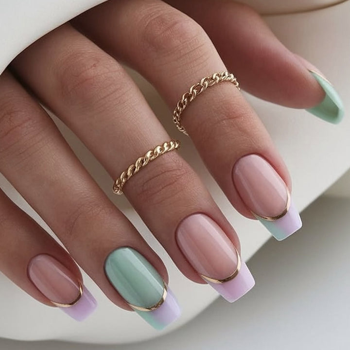 French Tip Acrylic Nail Art Design Kalsten