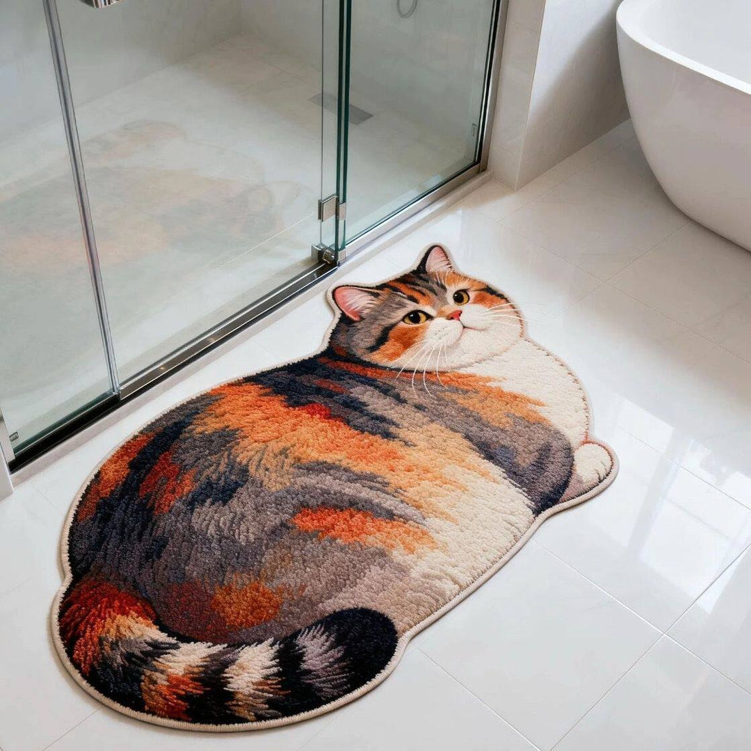 Cat Design Bath Mat Kalsten