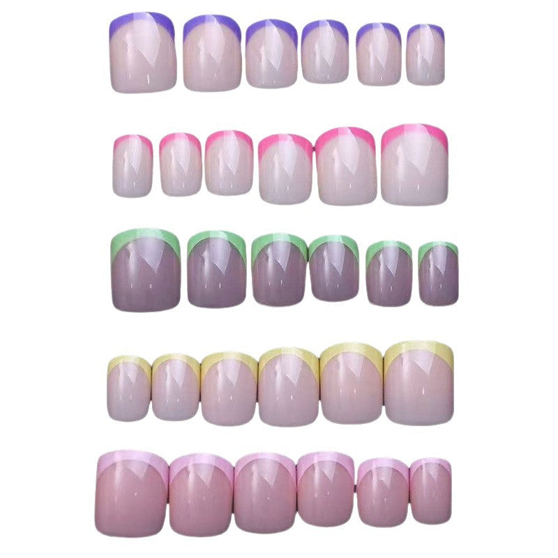 Artificial Nail Set with Flexible French Tips Kalsten