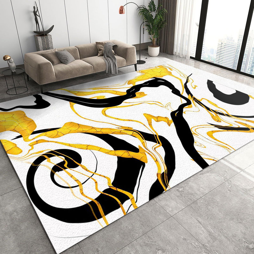Textured Abstract Area Rug