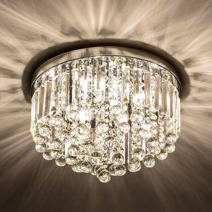 Crystal Glamour Flush Mount Light