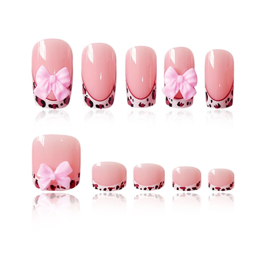 Artistic Nail Set with Bow Accents Kalsten