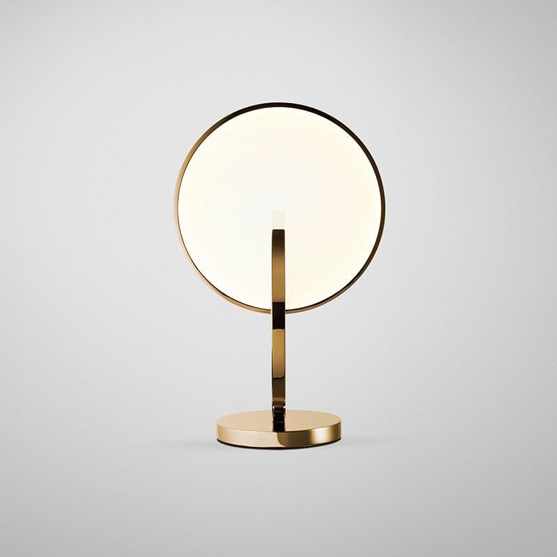 Artistic Table Lamp with Geometric Design
