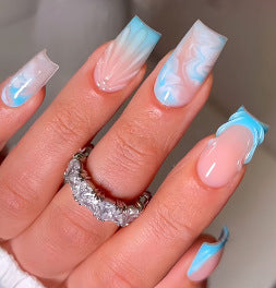 Creative 3D Bow and Pearl Nail Extensions Kalsten