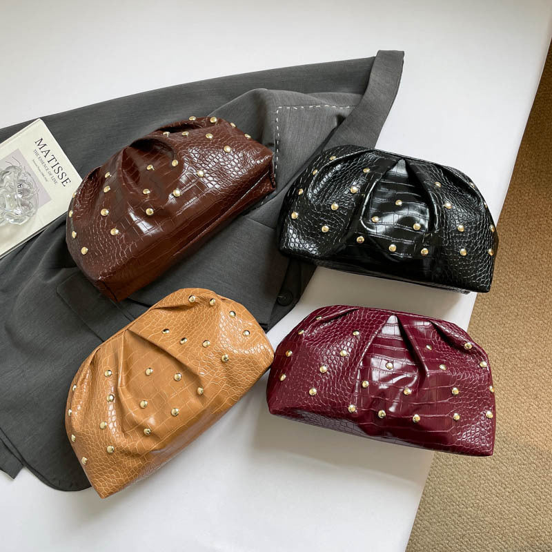 WoElegant Textured Crocodile Pattern Clutch Bag Kalsten