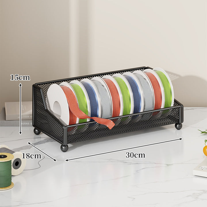 Ribbon Spool and Craft Supply Mesh Organizer Rack