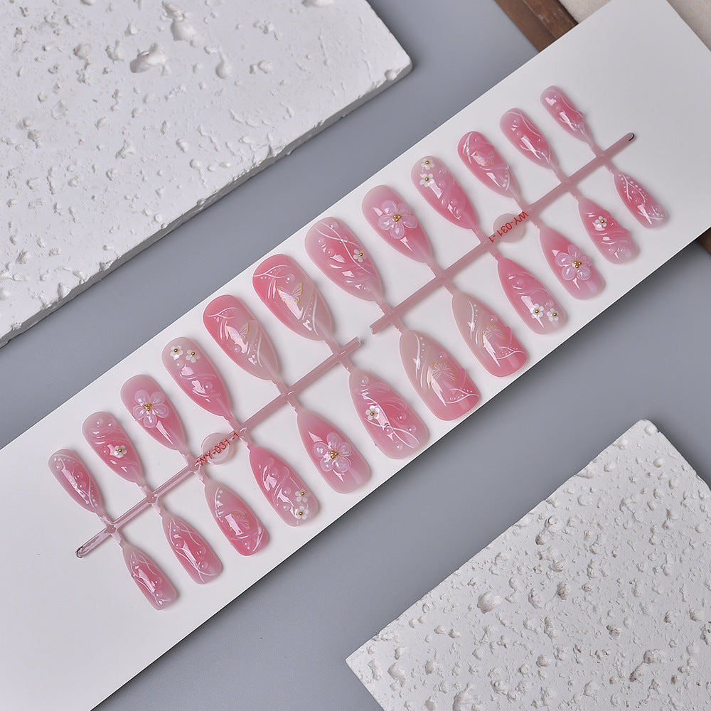 Floral-Embellished Press-On Nail Kit Kalsten
