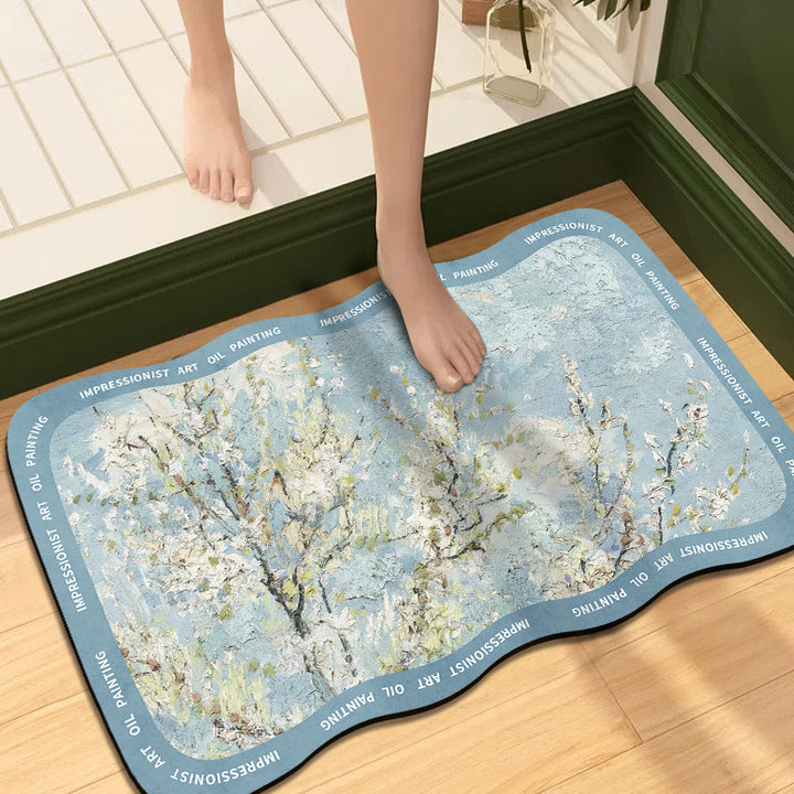 Artistic Impressionist Art Bath Mat
