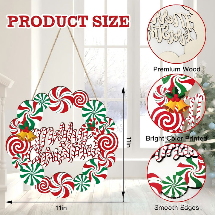 Decorative wooden sign with winter motifs Kalsten