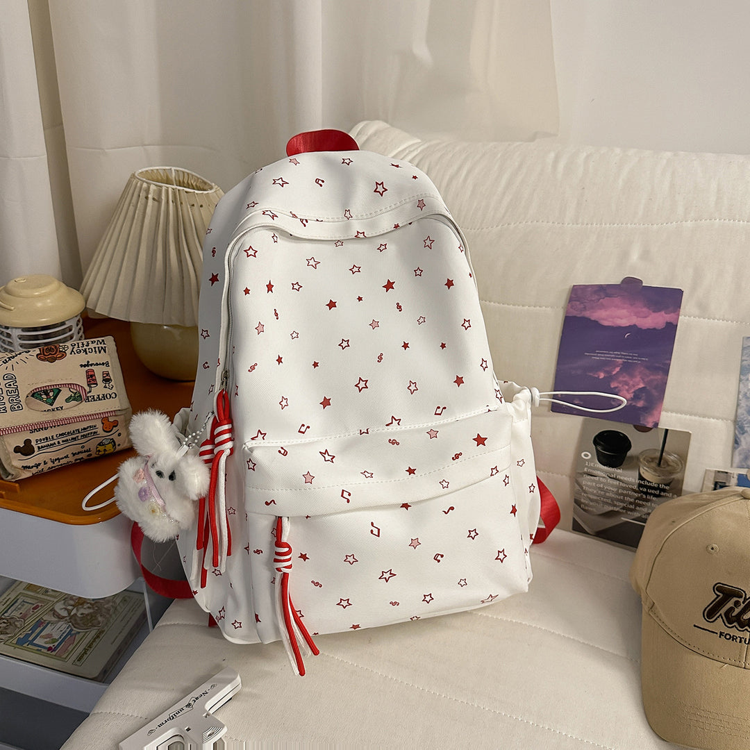 Fashionable backpack with colorful star pattern Kalsten