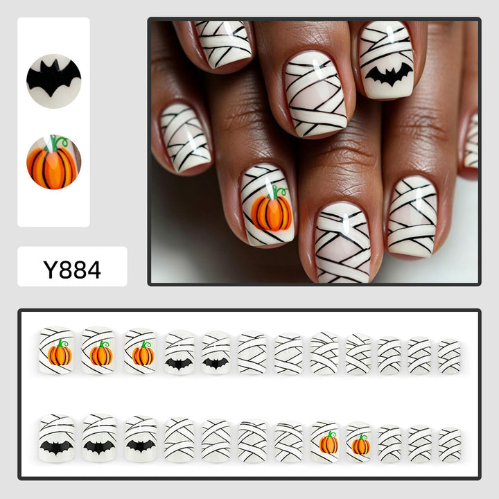 Halloween Artificial Nails with Creepy Designs Kalsten