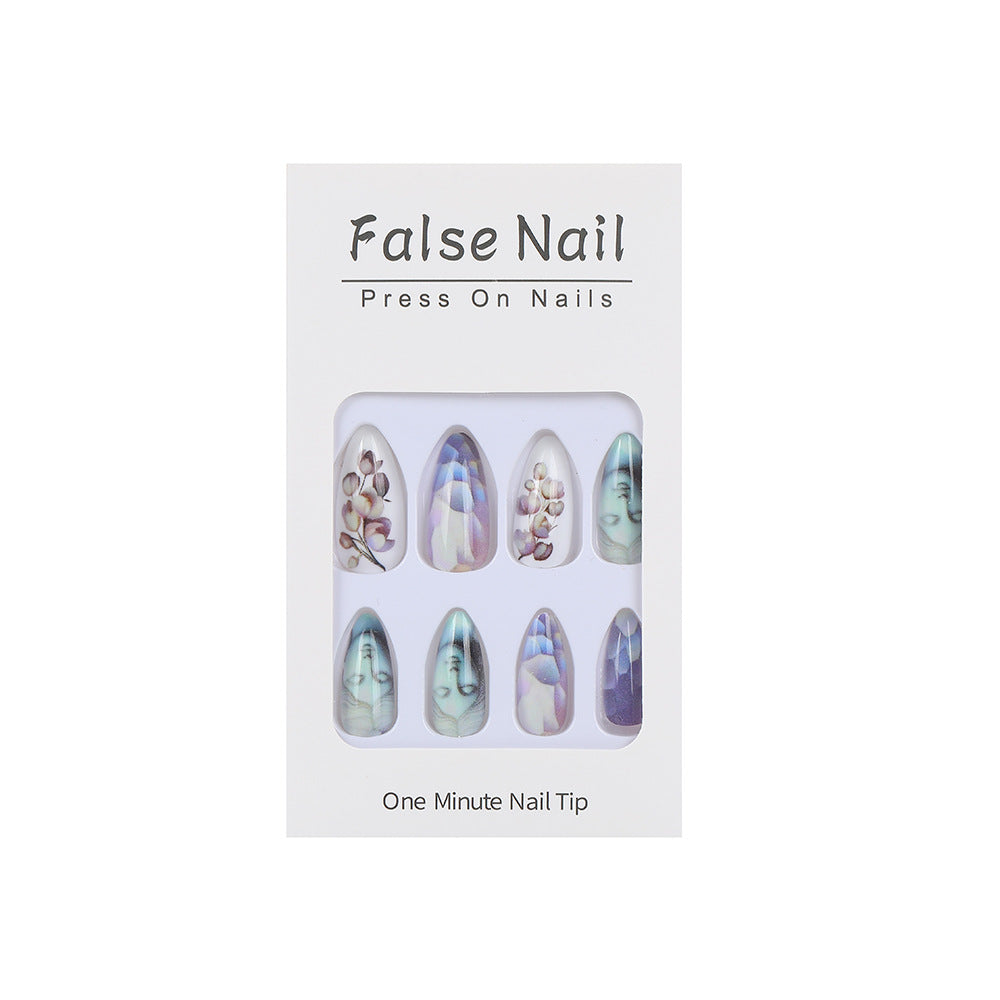 Artificial nails with botanical and artistic designs Kalsten