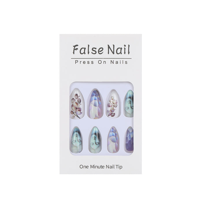Artificial nails with botanical and artistic designs Kalsten