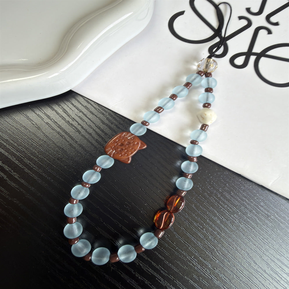 Beaded Charm Phone Lanyard Kalsten 1790134781