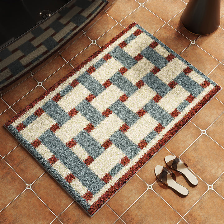 Geometric Patterned Non-Slip Bath Mat Kalsten