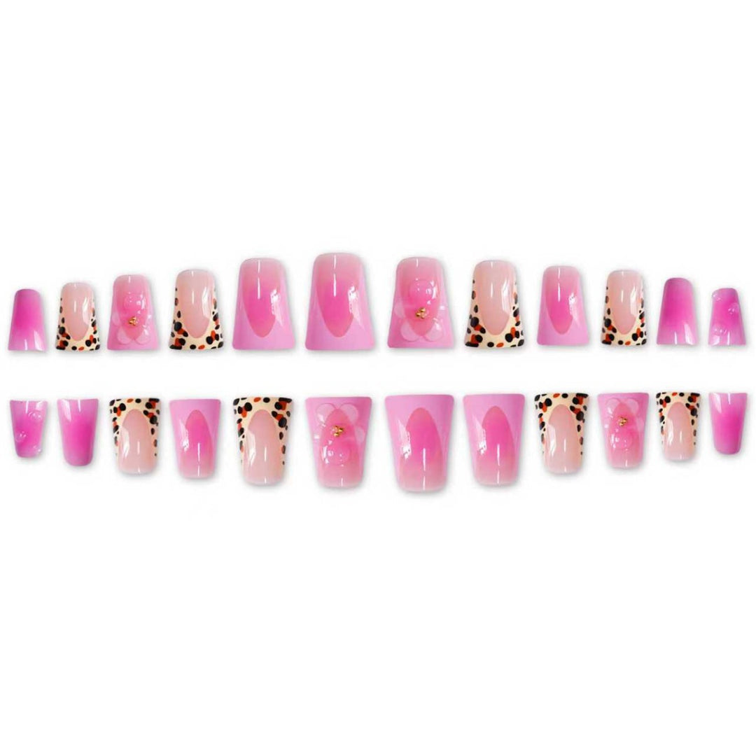 Artistic Floral Stiletto Nail Art Extensions Kalsten