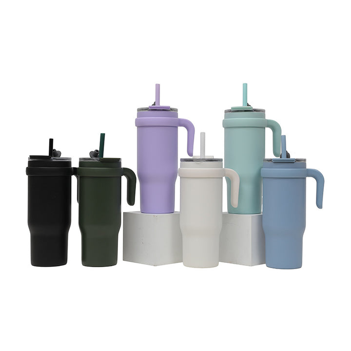 Unisex Insulated Drinking Cup with Ergonomic Handle and Twist Lid Kalsten