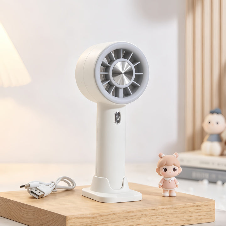 Portable handheld fan with ergonomic design and multiple speed modes Kalsten