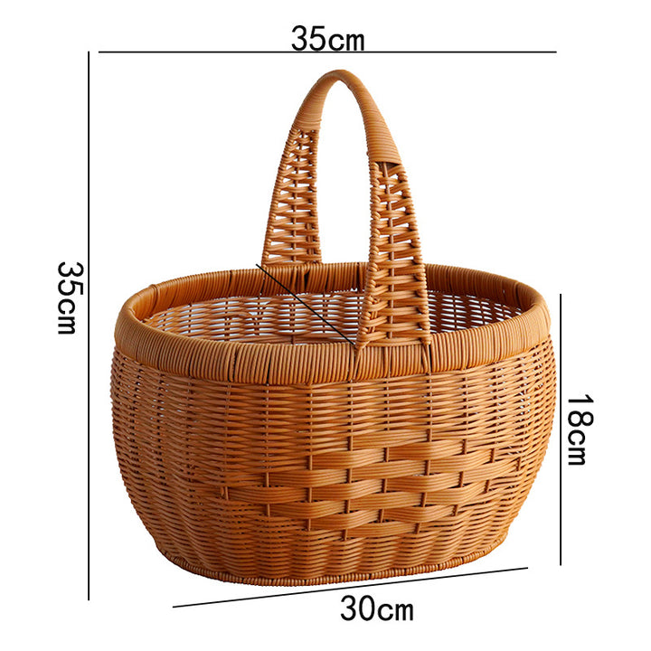 Handwoven Wicker Utility Basket Kalsten