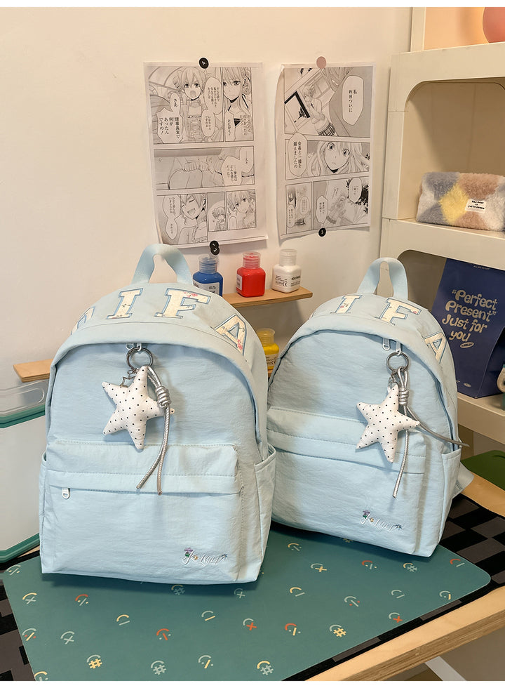 Trendy Star-Embellished Backpack