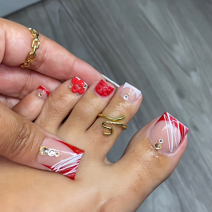 Decorative Rhinestone Pedicure Set Kalsten