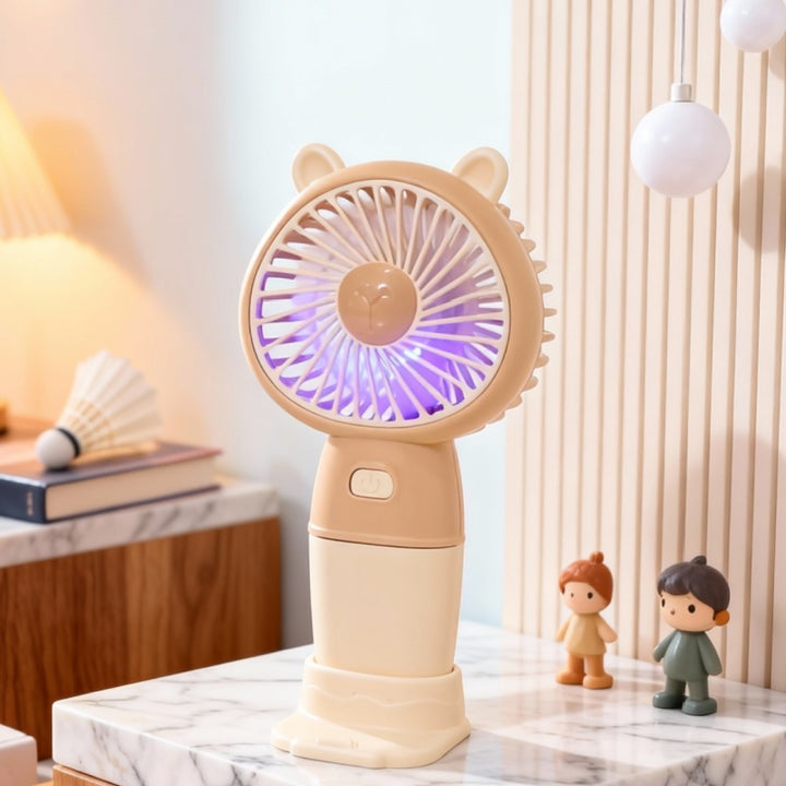 Ladies Portable Handheld Fan with Animal Design Kalsten