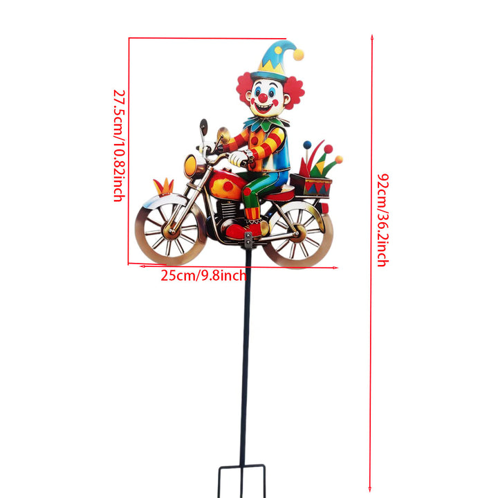 Garden Decor Clown Riding Motorcycle Kalsten