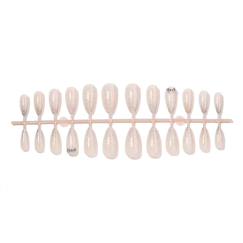 Nail art set with elegant tips and sparkling accents Kalsten