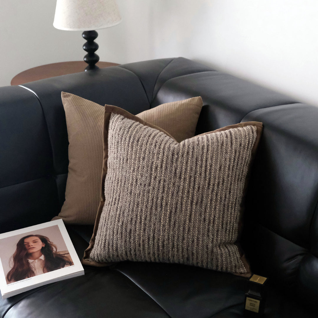 Textured Knit Cushion for Home Decor Display