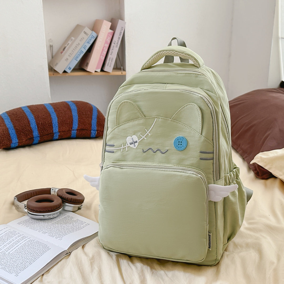 Cute Cartoon Cat Face Backpack