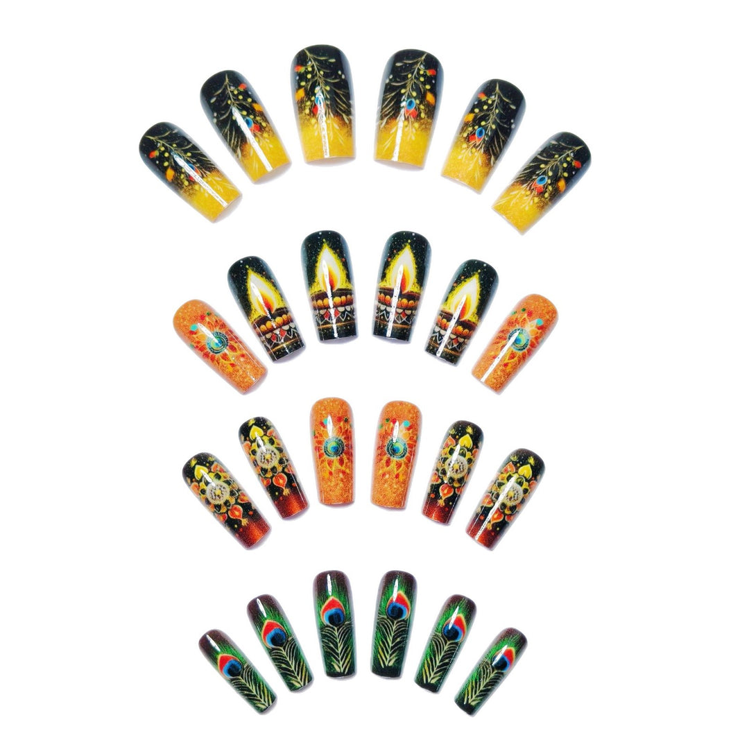 Artistic Festive Nail Art Kalsten