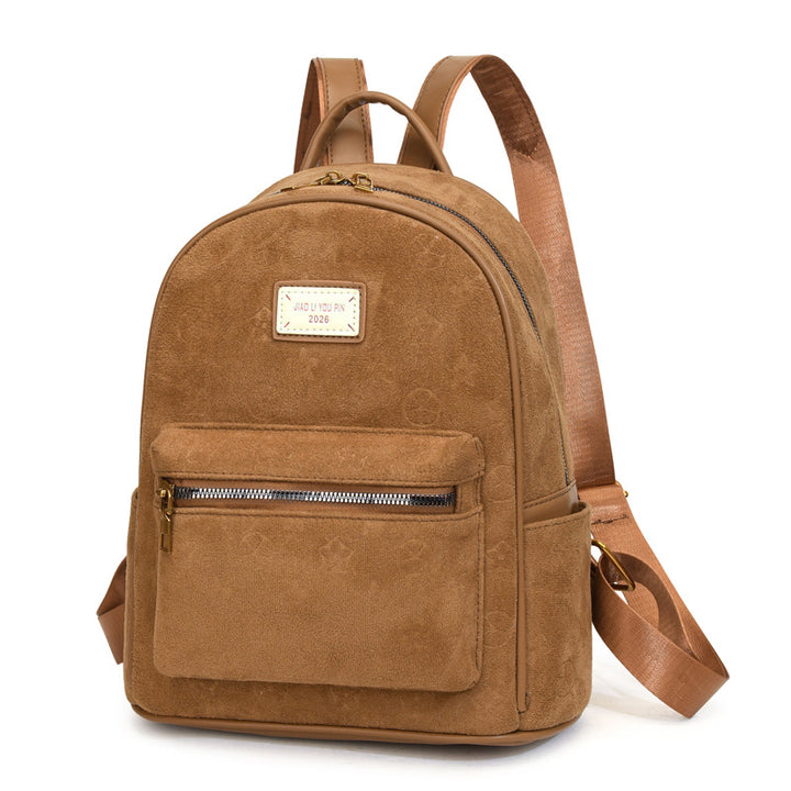 Soft Suede Travel Backpack