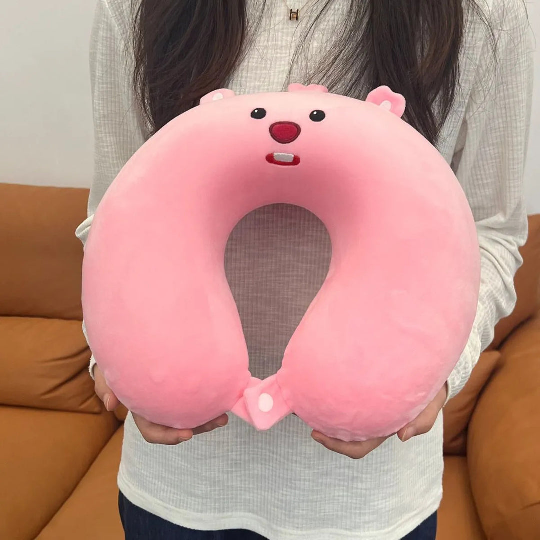 Unisex Neck Support Pillow with Cute Animal Design Kalsten