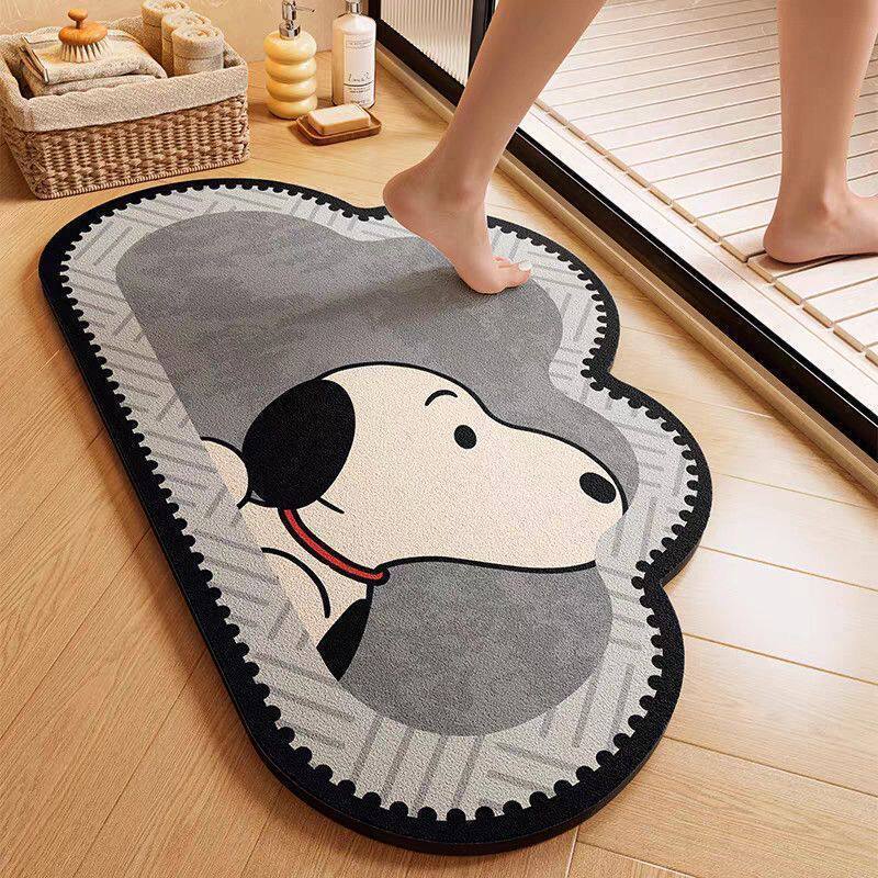 Playful Dog-Themed Bath Mat Kalsten