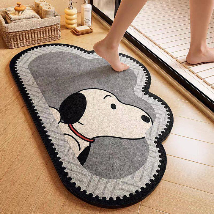 Playful Dog-Themed Bath Mat Kalsten
