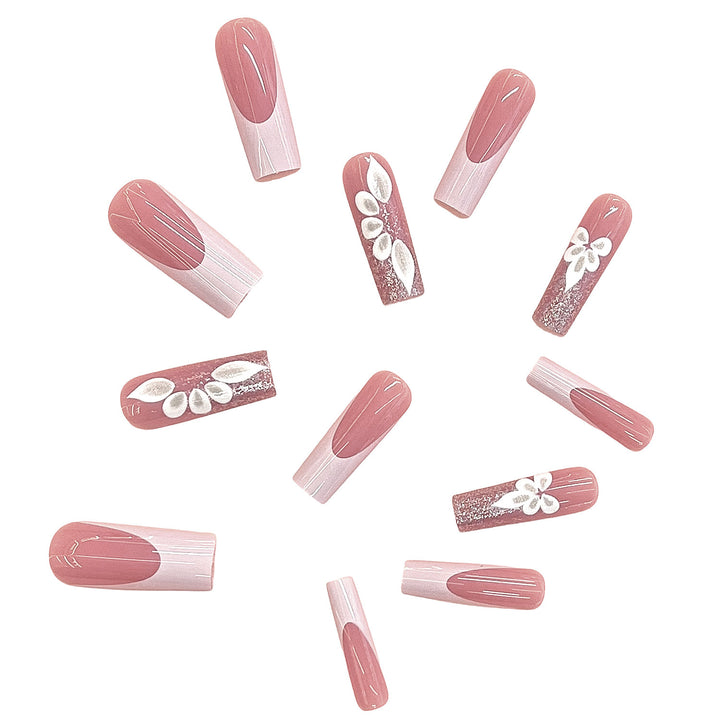Elegant Floral Design Press-On Nails Kalsten