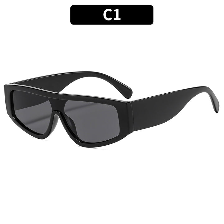 Futuristic Architectural Shield Sunglasses