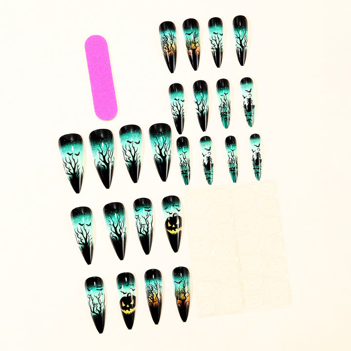 Halloween-Inspired 3D Stiletto Nail Art Extensions Kalsten