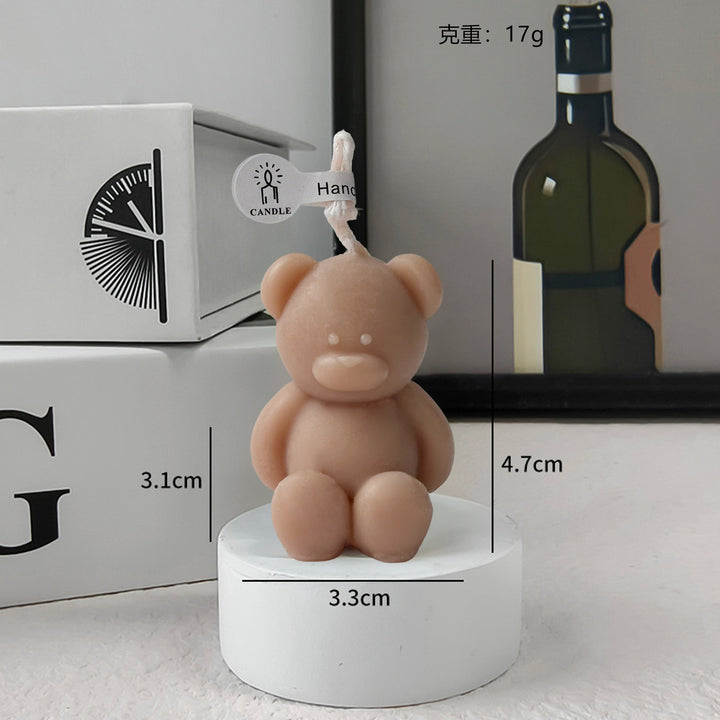 Cute Teddy Bear Candle Holder