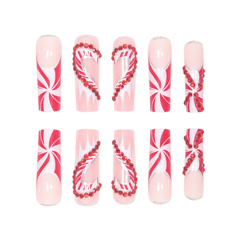 Festive Holiday Themed Luxury Press-On Nails Kalsten