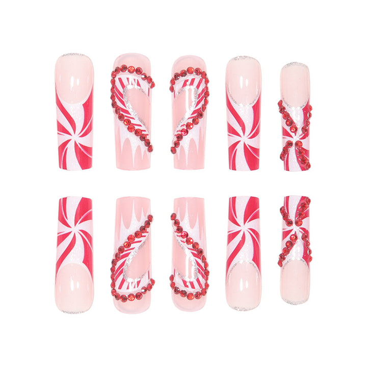Festive Holiday Themed Luxury Press-On Nails Kalsten