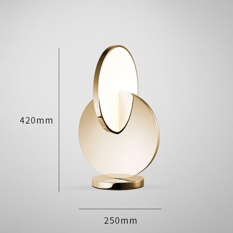 Artistic Table Lamp with Geometric Design