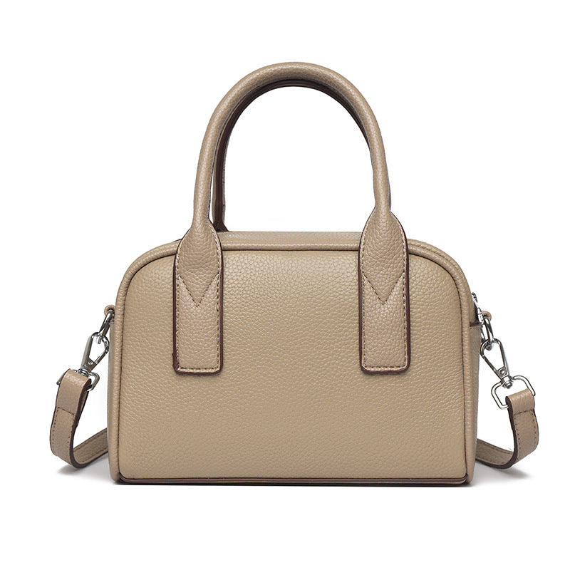 Textured Leather Mini Handheld Satchel Kalsten