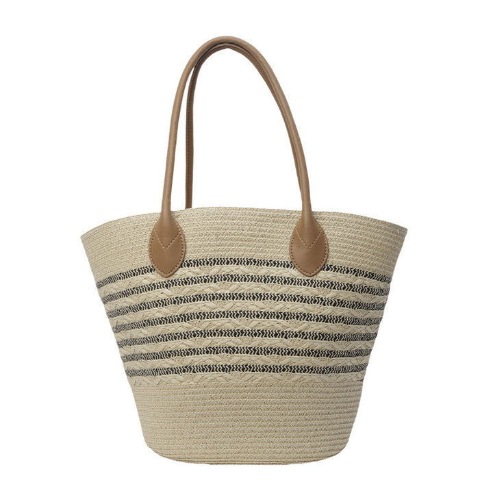 Elegant Shopping Bag Made of Woven Natural Material Kalsten