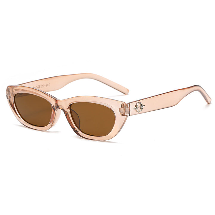 Women's Cat-Eye Sunglasses with Elegant Transparent Frame and UV Protection Kalsten