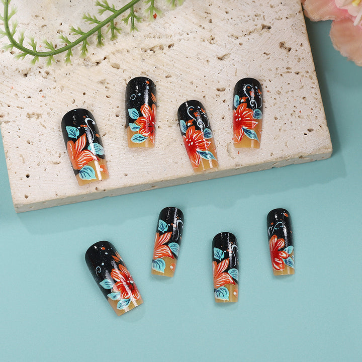 Creative nail art with floral design Kalsten