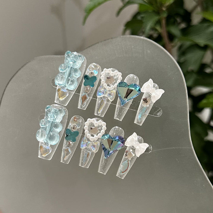 Artistic Press-On Nail Art Collection